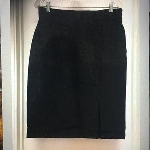 NWT GUCCI Zamasport Black Skirt Silk Nylon Front Slit Sz 46